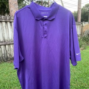 Dark purple Nike Golf Dri-Fit shirt 3XL